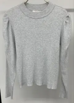 アストリアオディール　パワショルラメリブニット　M