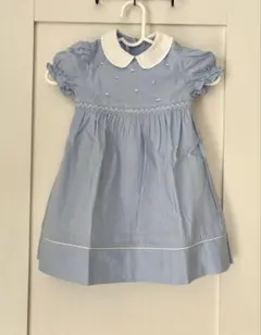 ファミリア襟付きワンピース　半袖　100 美品