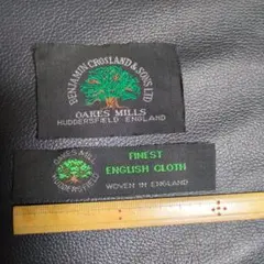 BENJAMIN CROSLAND & SONS 繊ネーム2枚セット