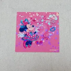 ミニーマウス キラキラステッカー