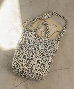 GLOBAL WORK ベーシック2WAYロゴトート バッグ レオパード 柄