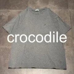 【Crocodile】半袖 ポケットTシャツ ライトグレー L クロコダイルのサムネイル