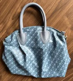 GHERARDINI ゲラルディーニ ハンドバッグ ミニボストン ブルー 総柄