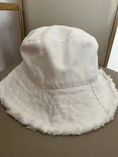 ホワイト バケットハット　帽子