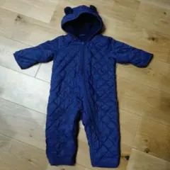 ジャンプスーツ　　ウォームパデッドオールインワン　くま耳　ユニクロ　ベビー