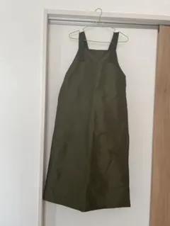 ニコアンド　タマムシバルーンマキシジャンパースカート　カーキ　M