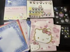 ハローキティ レターセット シール付き バラのまとめ売りセット