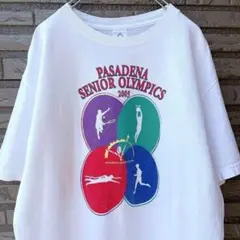 00s Tシャツ パサデナ シニアオリンピック 2005年 記念 L /685