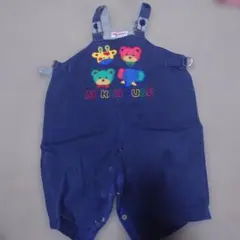 MIKI HOUSE ネイビー オーバーオール 90　サロペット　ダルマオール