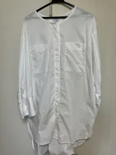 SLOBE IENA ノーカラー　ロングシャツ