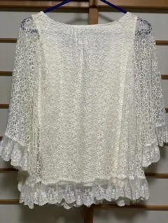 earth music&ecology 花柄レーストップス