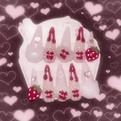 ♡現品♡ 地雷 量産型 平成女児 ネイルチップ