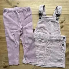 H&Mサロペットスカート　ユニクロレギンス　セット販売　サイズ90