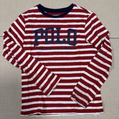 Polo Ralph Lauren 長袖140cm 赤白ストライプ