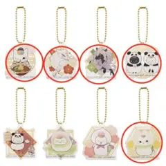 一番くじ　夏目友人帳　ニャンコ先生 アクリル飲茶ーム　キーホルダー　5個セット