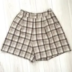 Honeys ハニーズ チェック柄 ショートパンツ キュロット Mサイズ