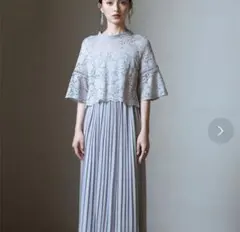 dress + パーティードレス グレー