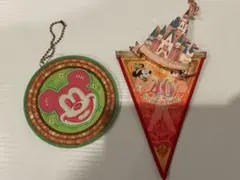 ディズニー40周年シンデレラ城バッグチャーム・ガーランド・コースターのまとめ売り