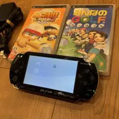 PSP本体 ブラック + ゲームソフト2本セット