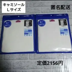 キャミソール　Ｌサイズ　インナー　肌着　下着　イオン　2枚セット