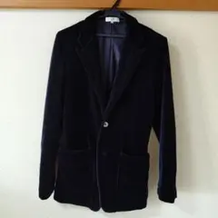 BLUE LABEL UNITED ARROWS ベロアジャケット（黒） Mのサムネイル