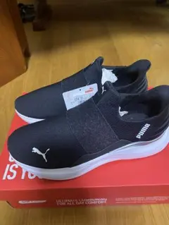 新品　PUMA スニーカー ブラック 24.0cm