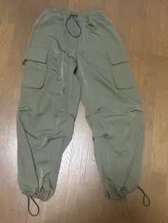 SHEIN XS カーゴパンツ ワークパンツ カーキ