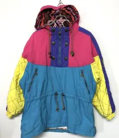 JIMMY PIKE asics 古着 ダチョウ刺繍 ウィンタージャケット