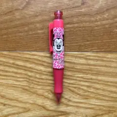 ミニーマウス ボールペン ピンク　ヒョウ柄　平成ギャル　平成レトロ