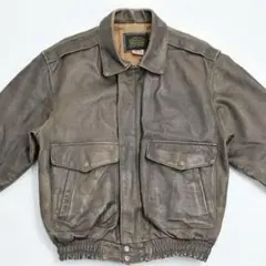 90s A-2 G-1フライト レザージャケット ボア襟付き 短丈