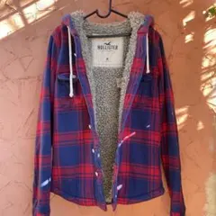 劇レア旗艦店限定新品　全盛期ホリスター ボアシャツパーカー