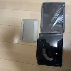 iPadケース 透明・グレー・黒 3点セット
