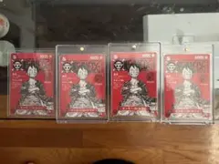 ワンピースマガジン ワンピースカード ルフィ SR プロモ 4枚