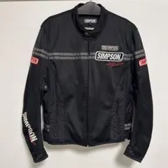 【未使用級】SIMSPON メッシュバイクジャケット ブラックレッド　ＷＭ SIMPSON（バイク） 30%OFFセール品カラーサイズが合えばお買い得