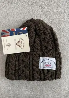 【未使用・タグ付き】HIGHLAND 2000 ニット帽 帽子 モル ブラウン