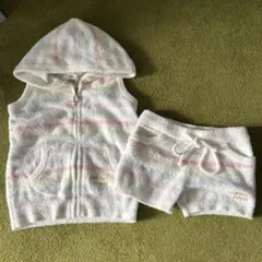ジェラートピケ　フード付きベスト　ハーフパンツ　90 100
