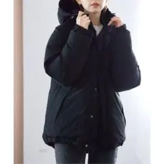 SLOBE IENA　中綿フードブルゾン　黒　スローブイエナ