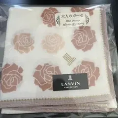 【新品】LANVIN COLLECTION ガーゼハンカチ バラのサムネイル
