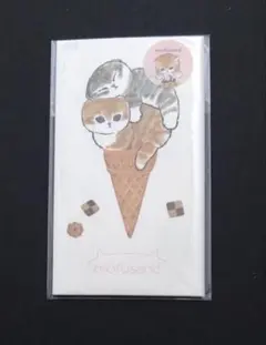 【新品】 mofusand ポチ袋 アイスにゃんのサムネイル