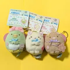 【3個セット】すみっコぐらし　ぶらさげぬいぐるみ ぺんぎん　ねこ　とんかつ
