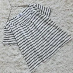 『J.PRESS』 ジェイプレス (L) 半袖ボーダーカットソー Tシャツ 白