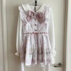 ♥︎ LIZLISA MelodyBunny柄 ワンピース♥︎ LIZLISA Melodybunny柄 ワンピース ブラック - メルカリ