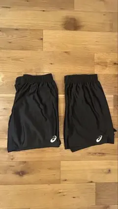 ASICS 黒 ショートパンツ Lサイズ2枚入り