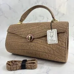 【美品✨】アフリカンアンテロープ　ハンド　エキゾチックレザー 2WAY レイヨウ