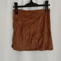 美品☆1点もの☆SHEIN フレアスカート ブラウン【M】