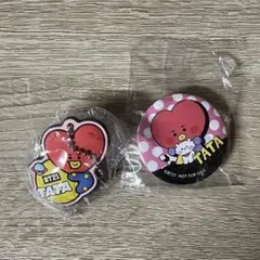 BT21 缶バッジ ラバーマスコット