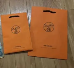 HERMES 紙袋 ショッパー 2枚セットのサムネイル