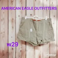 アメリカ古着 AE 100%コットン カーゴショートパンツ W29