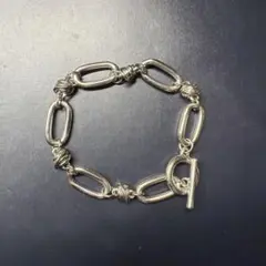 シルバーカラー チェーンブレスレット マンテルのサムネイル