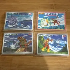【トップガム】ポケモンカイオーガグラードンラティアスラティオス４枚セットのサムネイル
